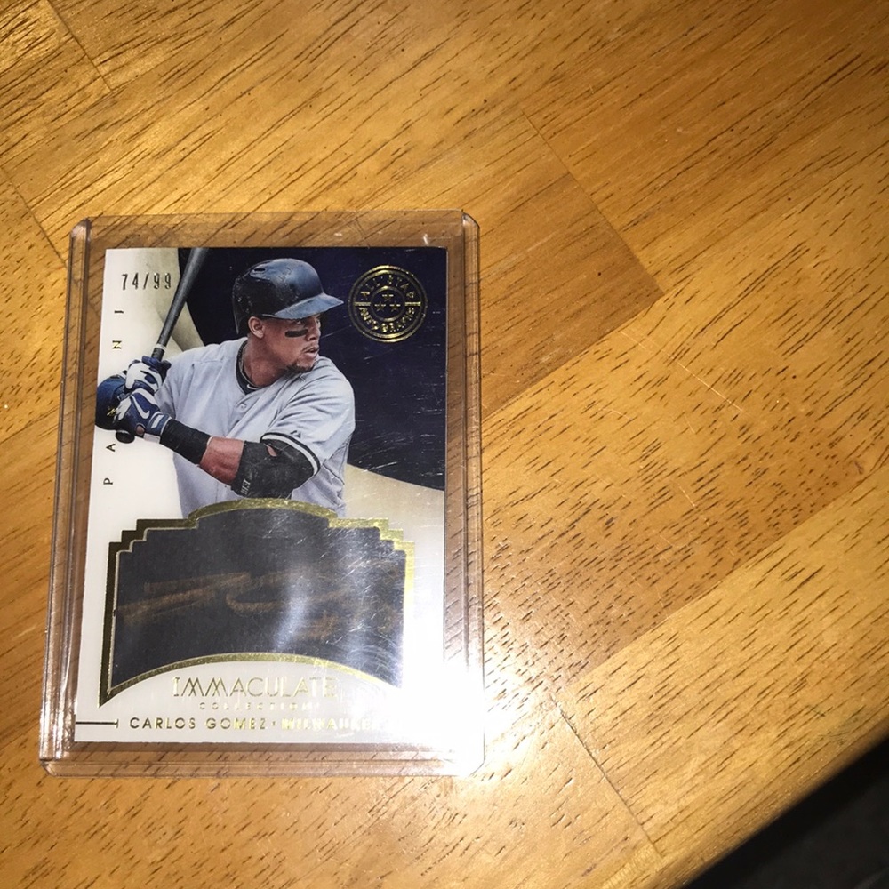 Carlos Gomez Baseball Card /99 panini